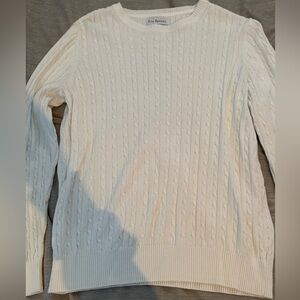 Kim Rogers Ivory Cable Knit Sweater